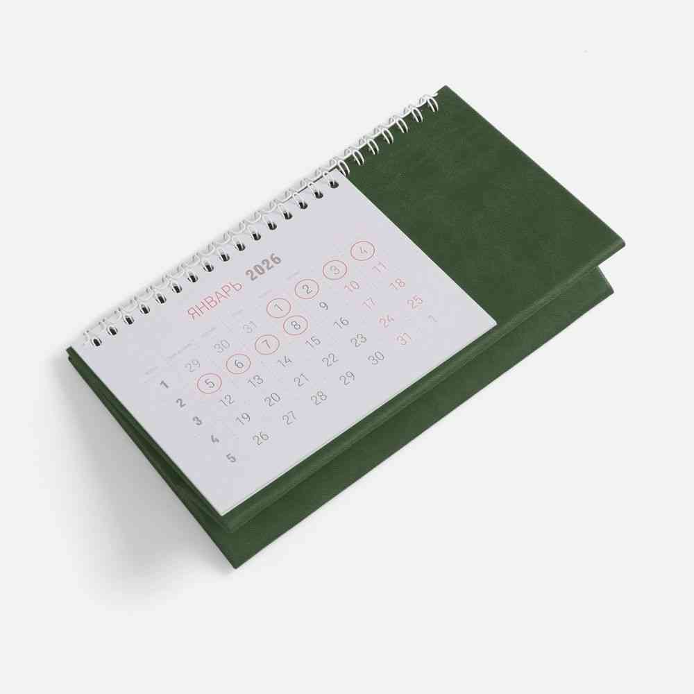 Календарь настольный Brand, зеленый - 3
