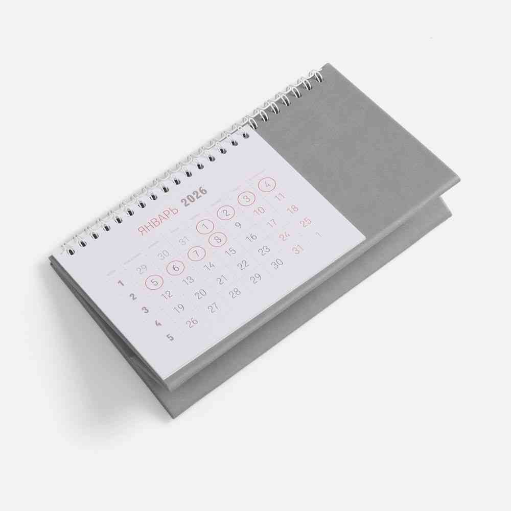 Календарь настольный Brand, серый - 3