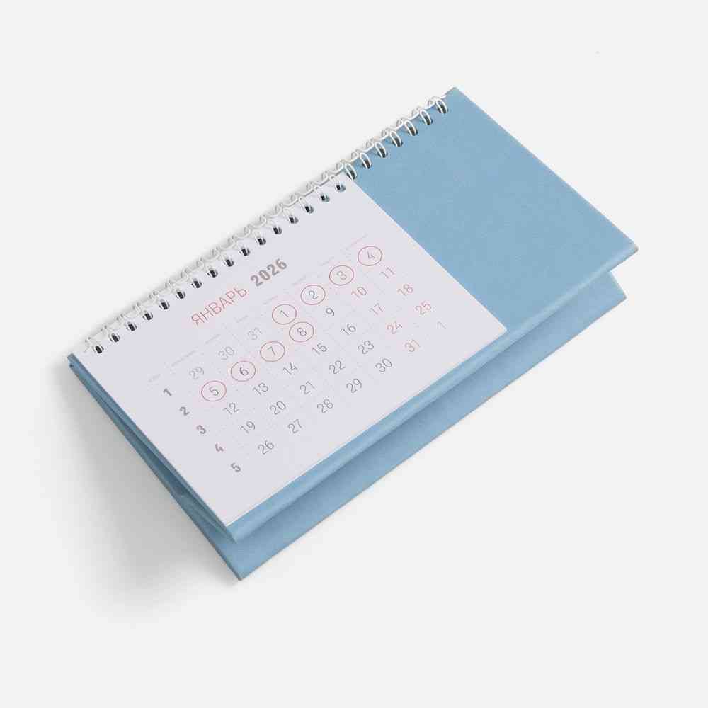 Календарь настольный Brand, голубой - 3
