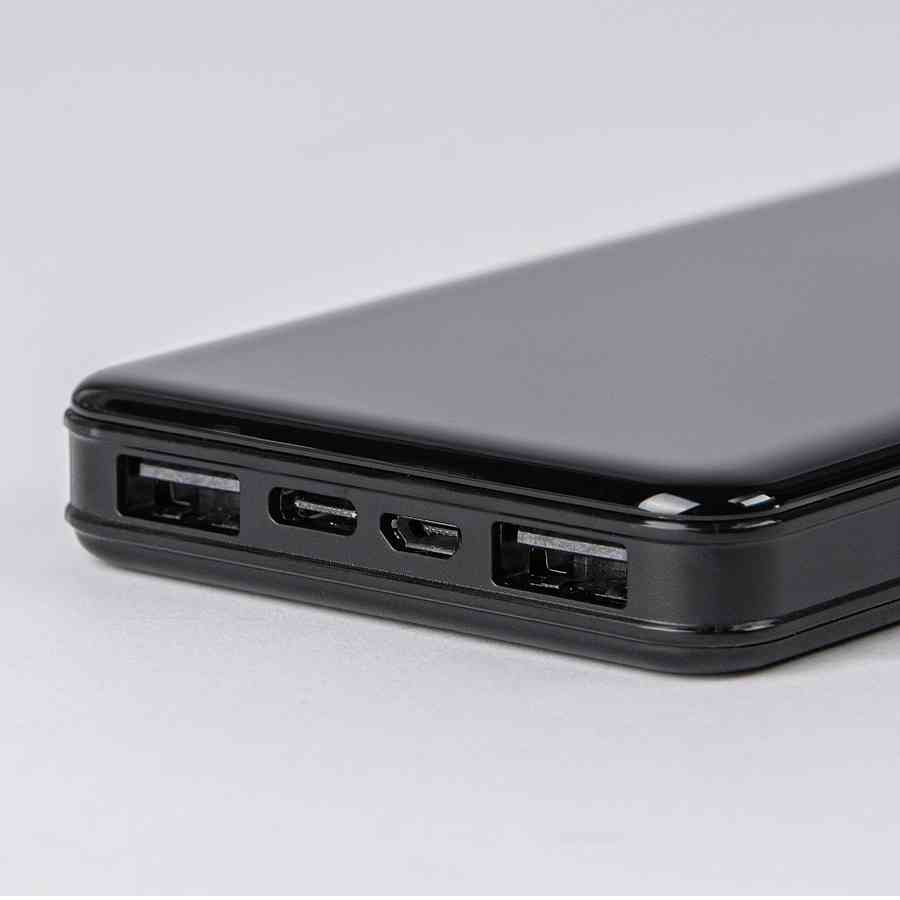 Универсальный аккумулятор Sleek 10 (10000 мАч), черный, 14х6.8х1,5 см - 5