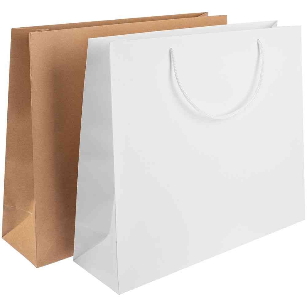 Пакет бумажный Plat L, белый - 3