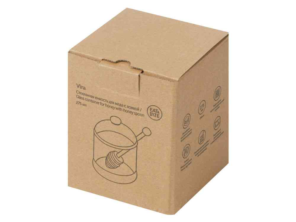 Стеклянная емкость для меда с ложкой Vira - 7