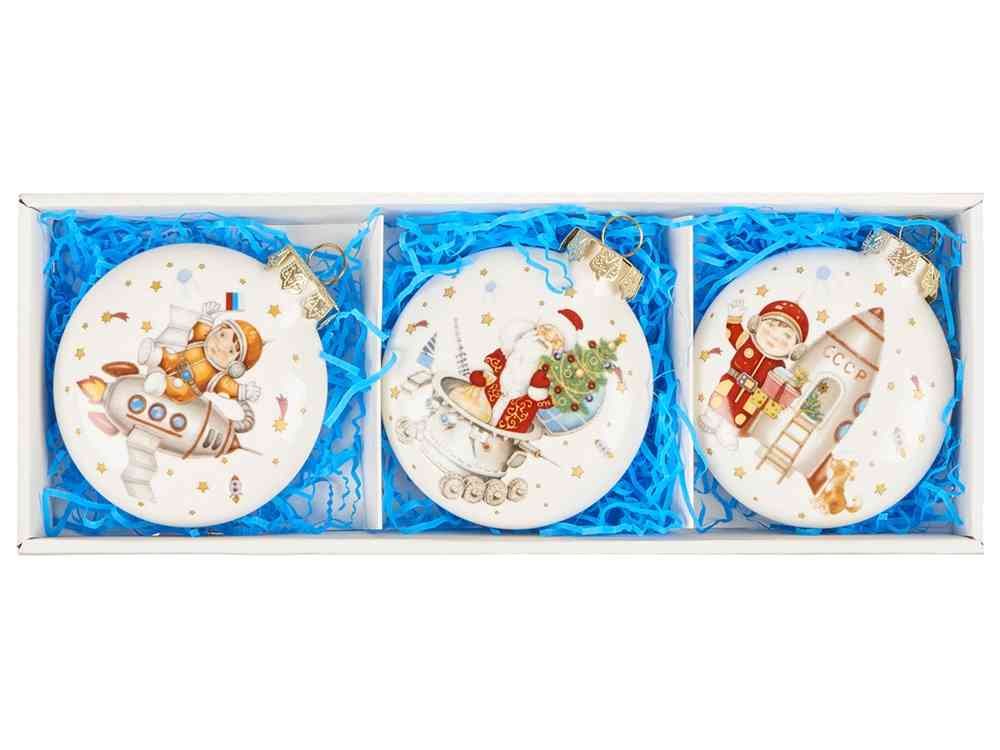 Набор новогодних игрушек, 3 шт - 4
