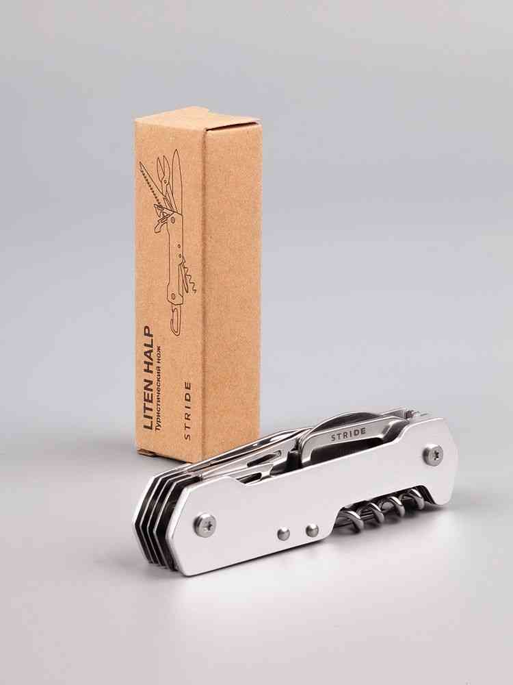 Туристический нож Liten Halp, серебристый - 9