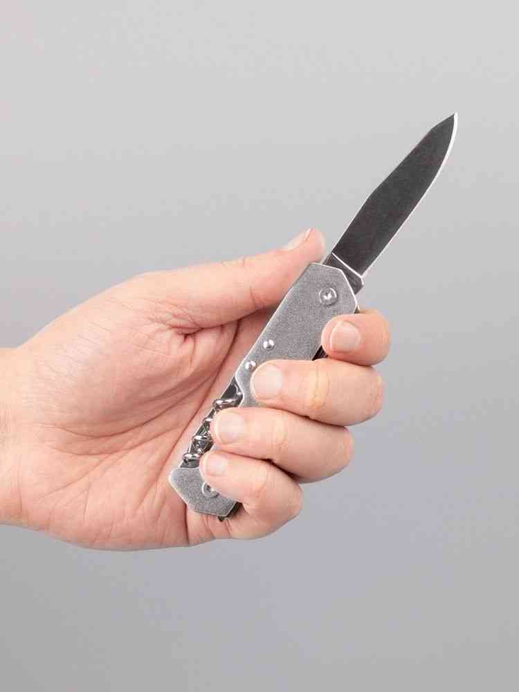 Туристический нож Liten Halp, серебристый - 7