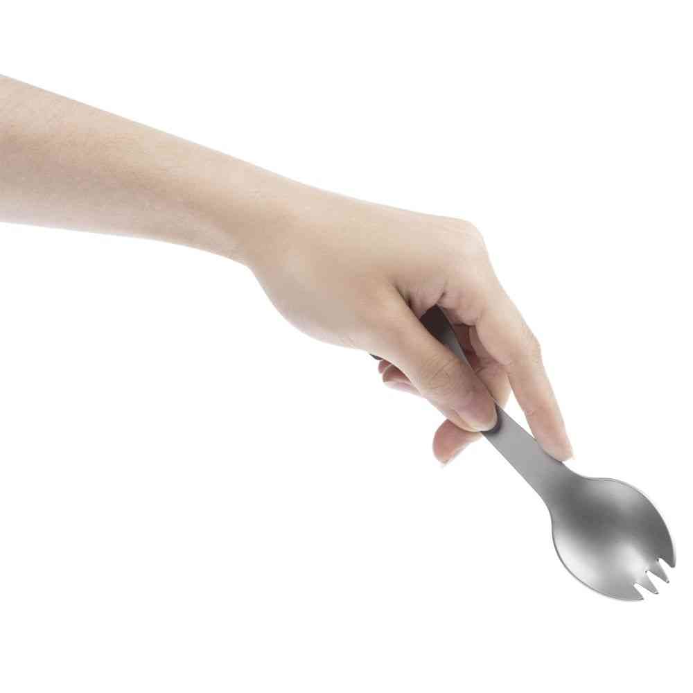 Походный столовый прибор Twin Win, стальной - 4