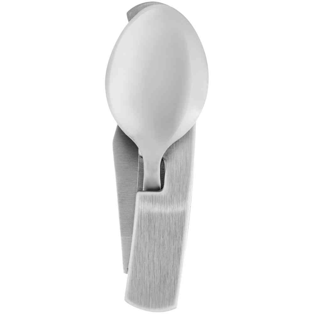 Походный складной столовый прибор Campsite Fold, стальной - 3