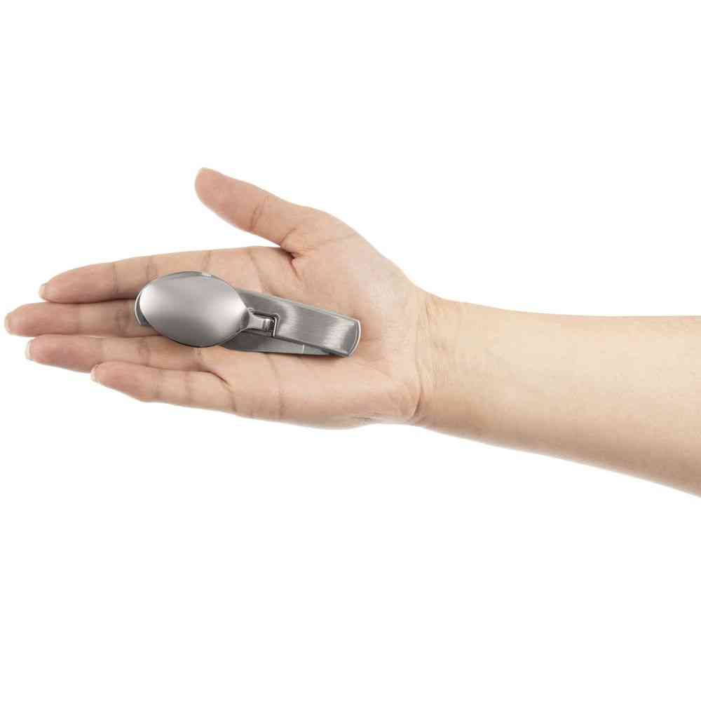 Походный складной столовый прибор Campsite Fold, стальной - 7