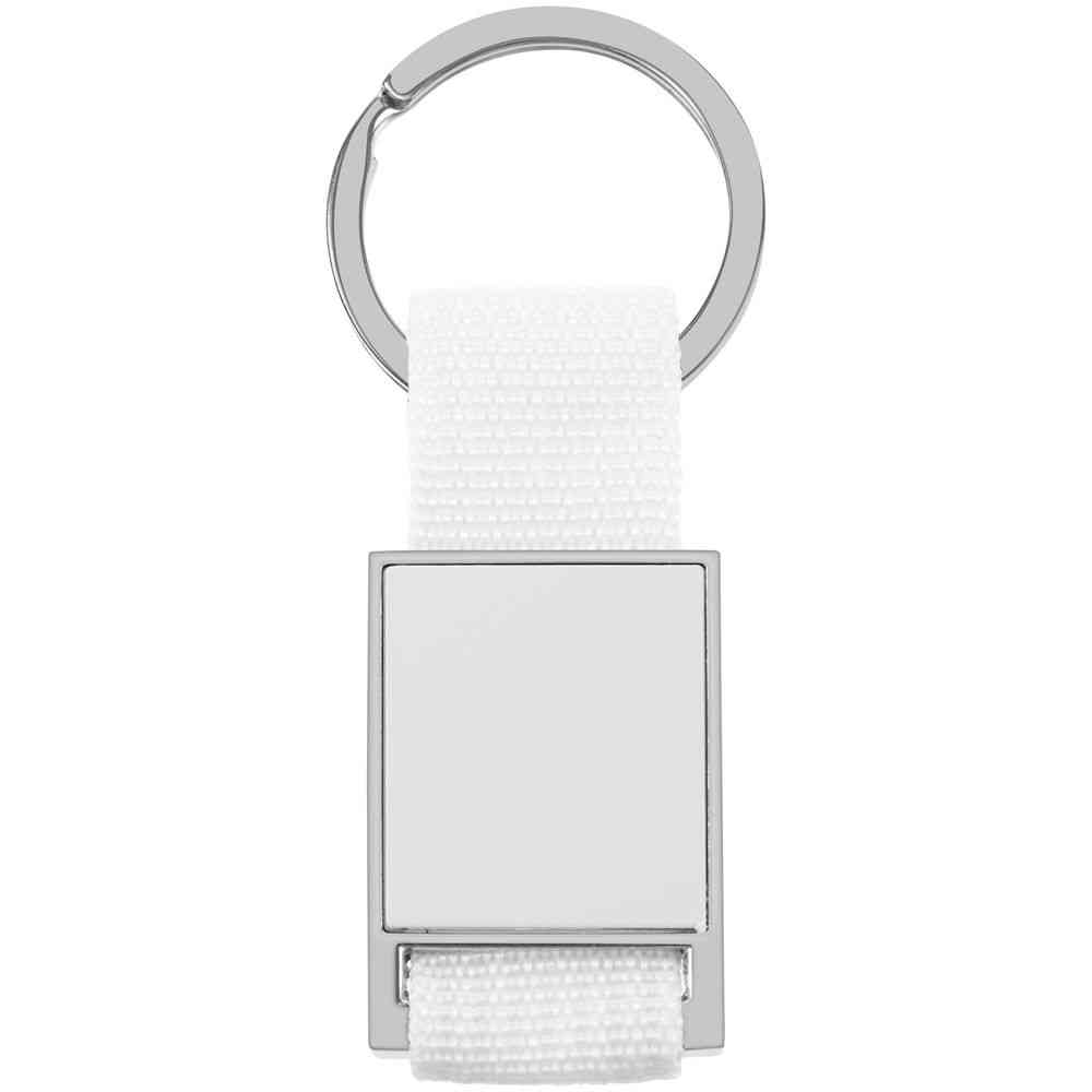 Брелок Stropp с тканевой вставкой, белый - 2