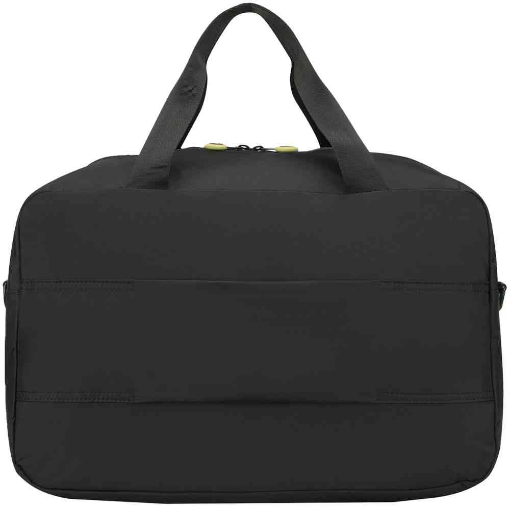 Сумка дорожная Compact Neon, черная с зеленым - 3