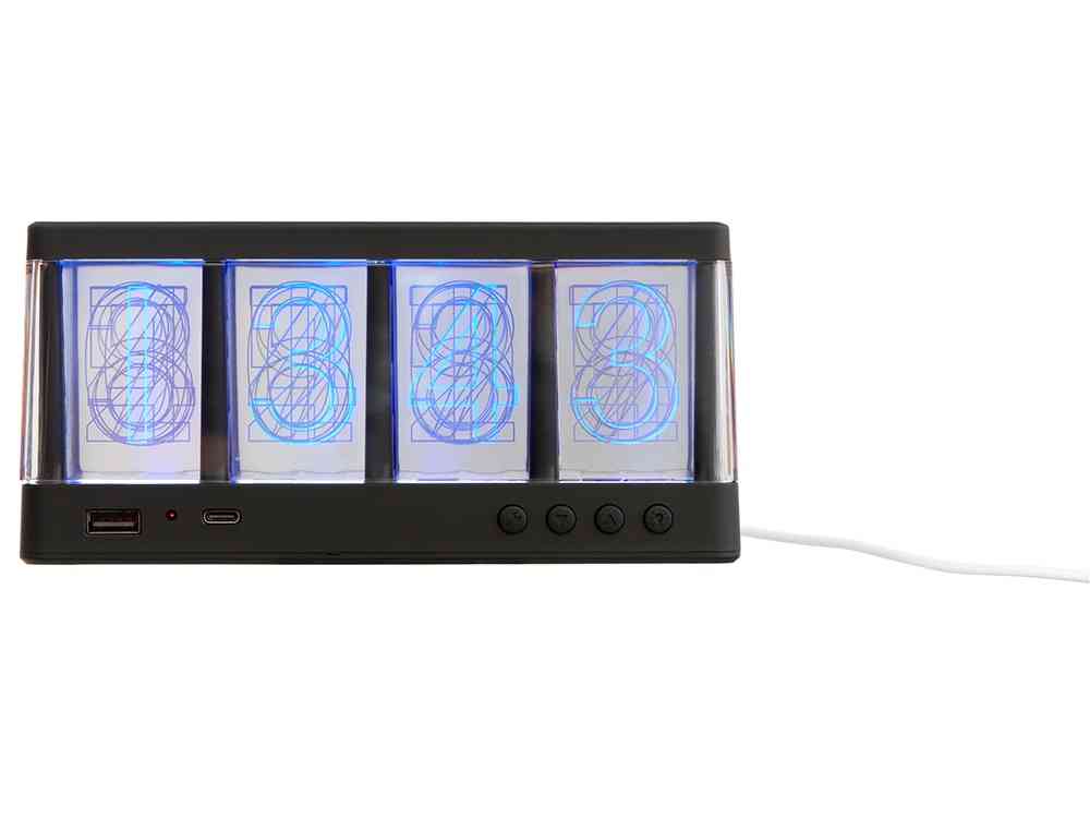 Часы с LED-подсветкой и беспроводной зарядкой Cyber, 10 Вт - 3