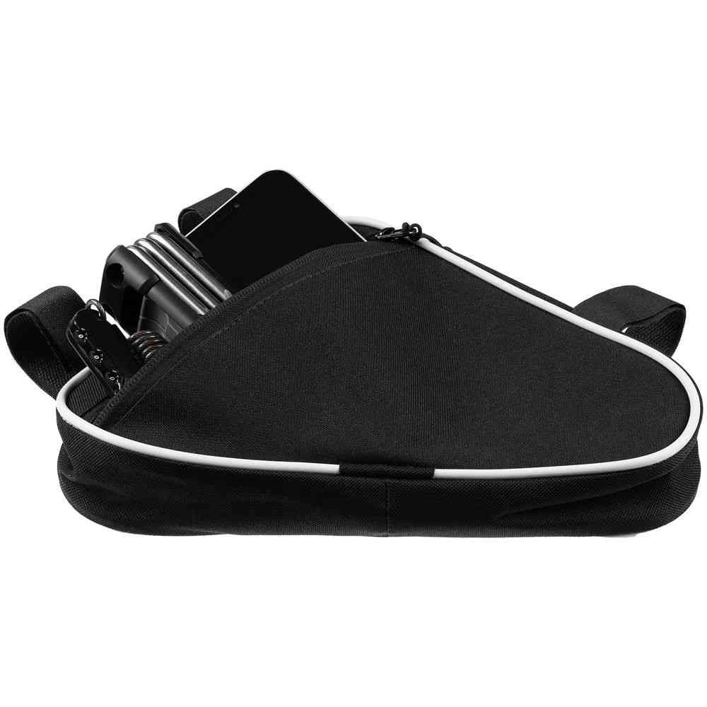 Велосумка на раму BikeLine Mini, черная с белым - 4