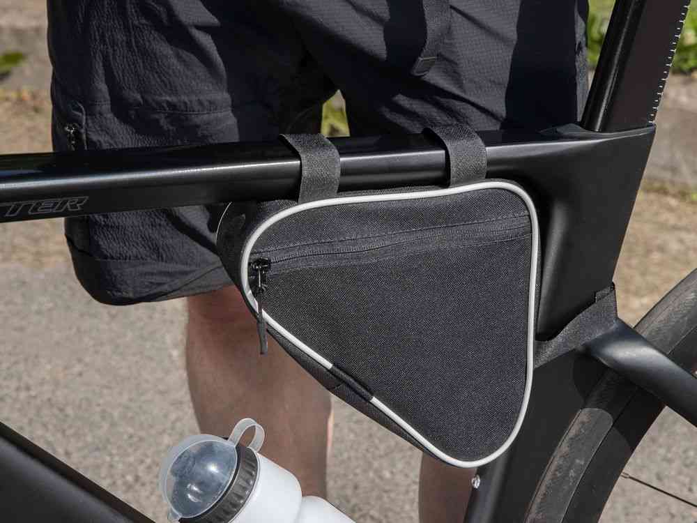 Велосумка на раму BikeLine Mini, черная с белым - 6