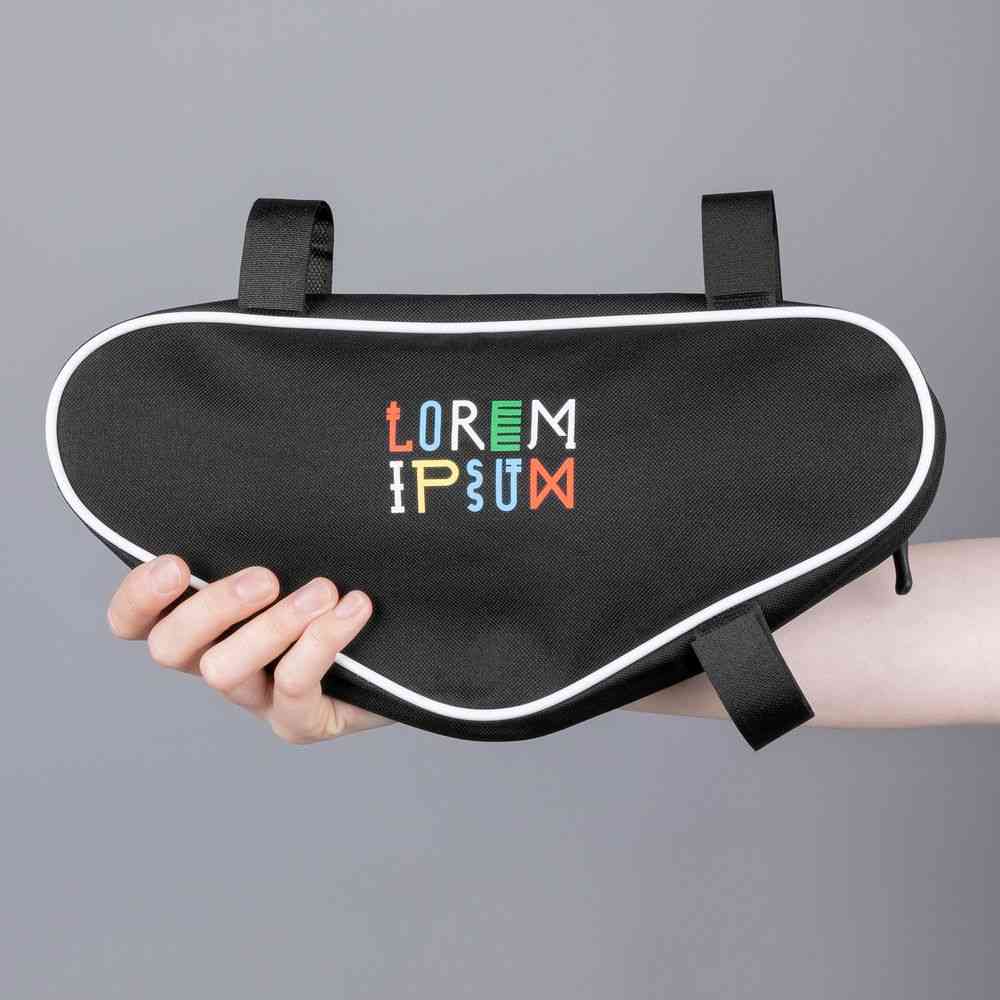 Велосумка на раму BikeLine, черная с белым - 5