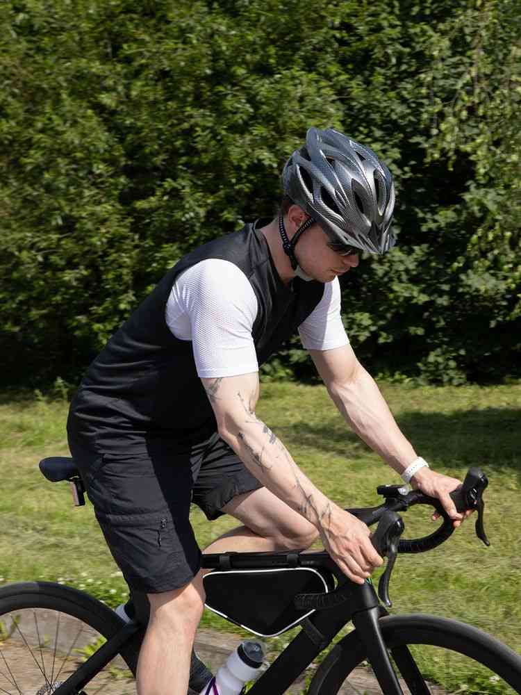 Велосумка на раму BikeLine, черная с белым - 6