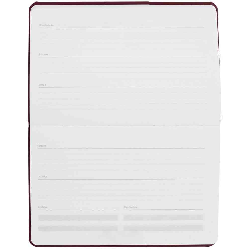 Еженедельник Urban, недатированный, бордовый - 6