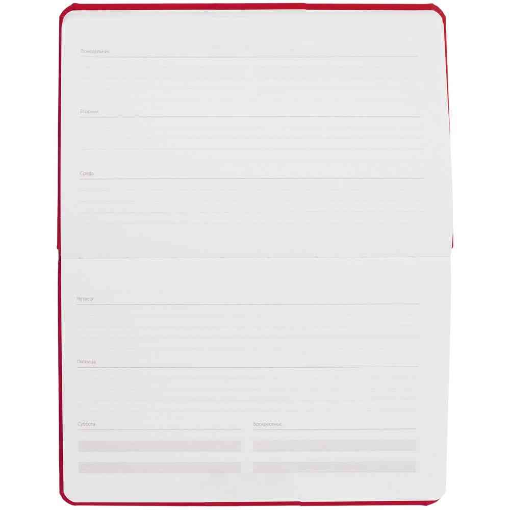 Еженедельник Urban, недатированный, красный - 6