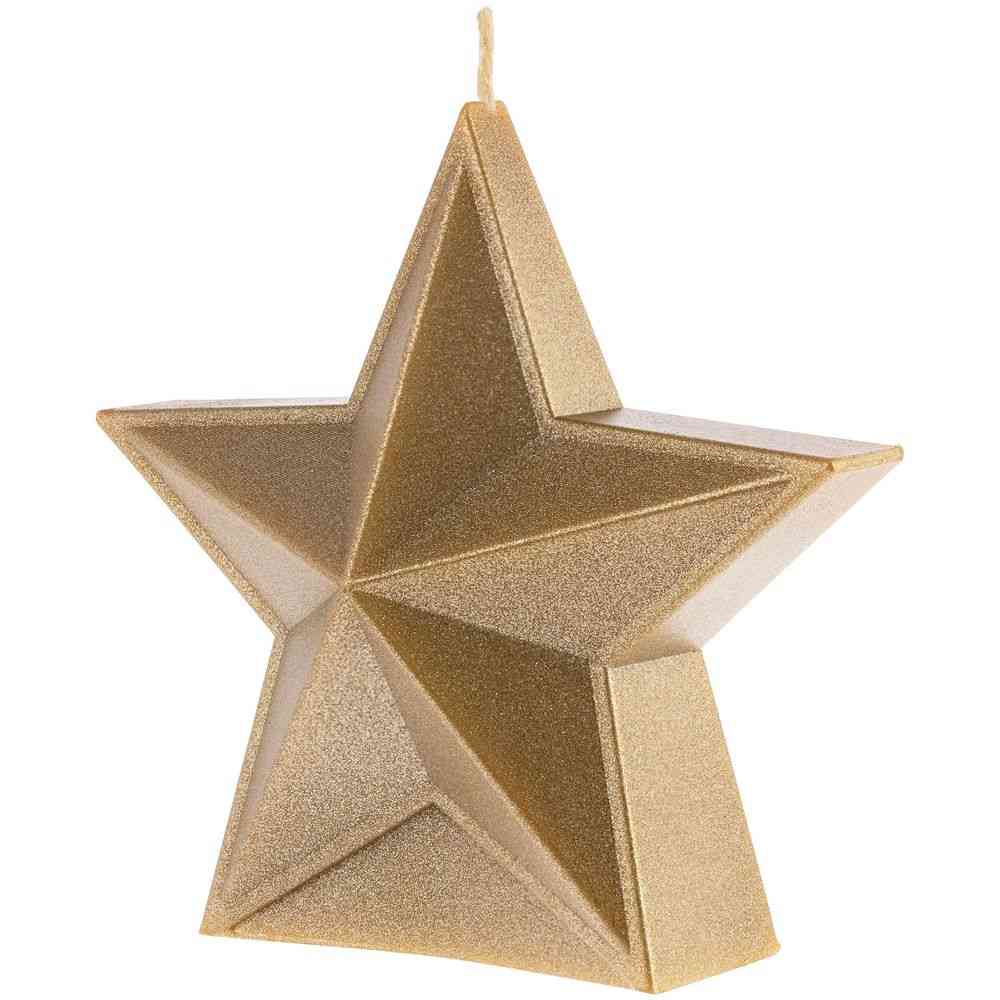 Свеча High Five, золотистая - 2