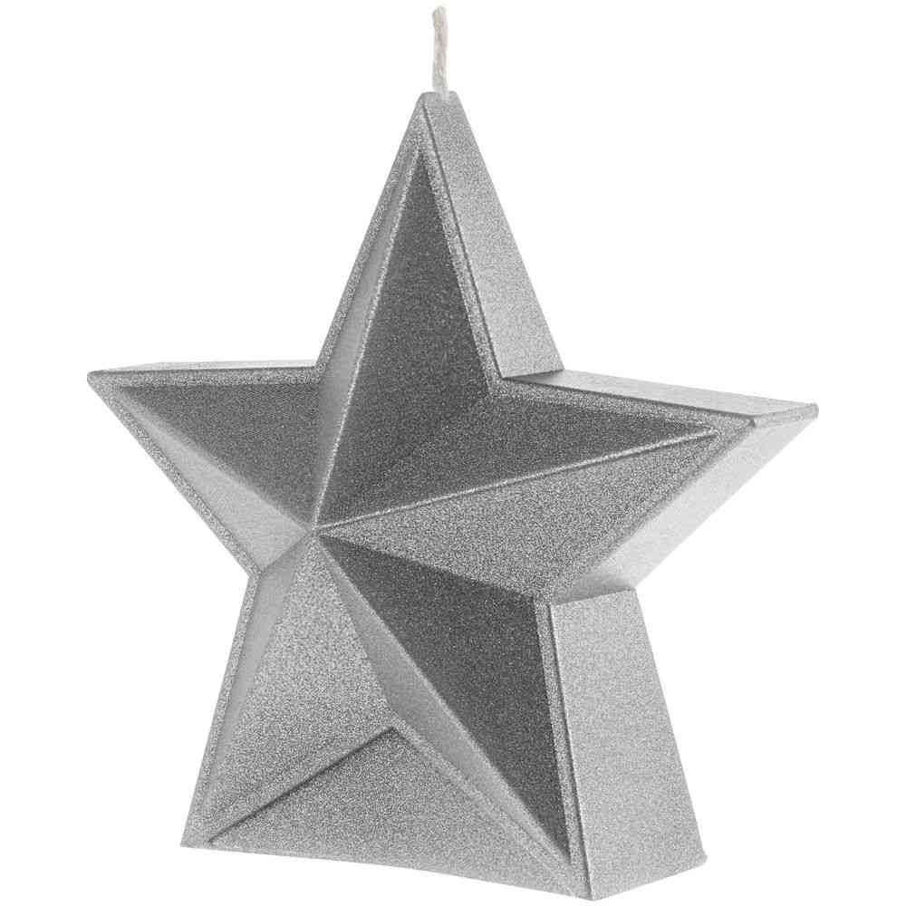 Свеча High Five, серебристая - 2