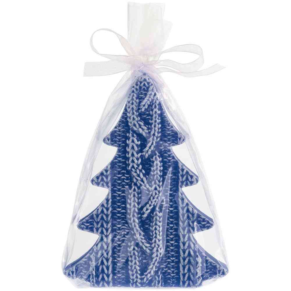 Свеча Kniteam, елка, синяя - 2