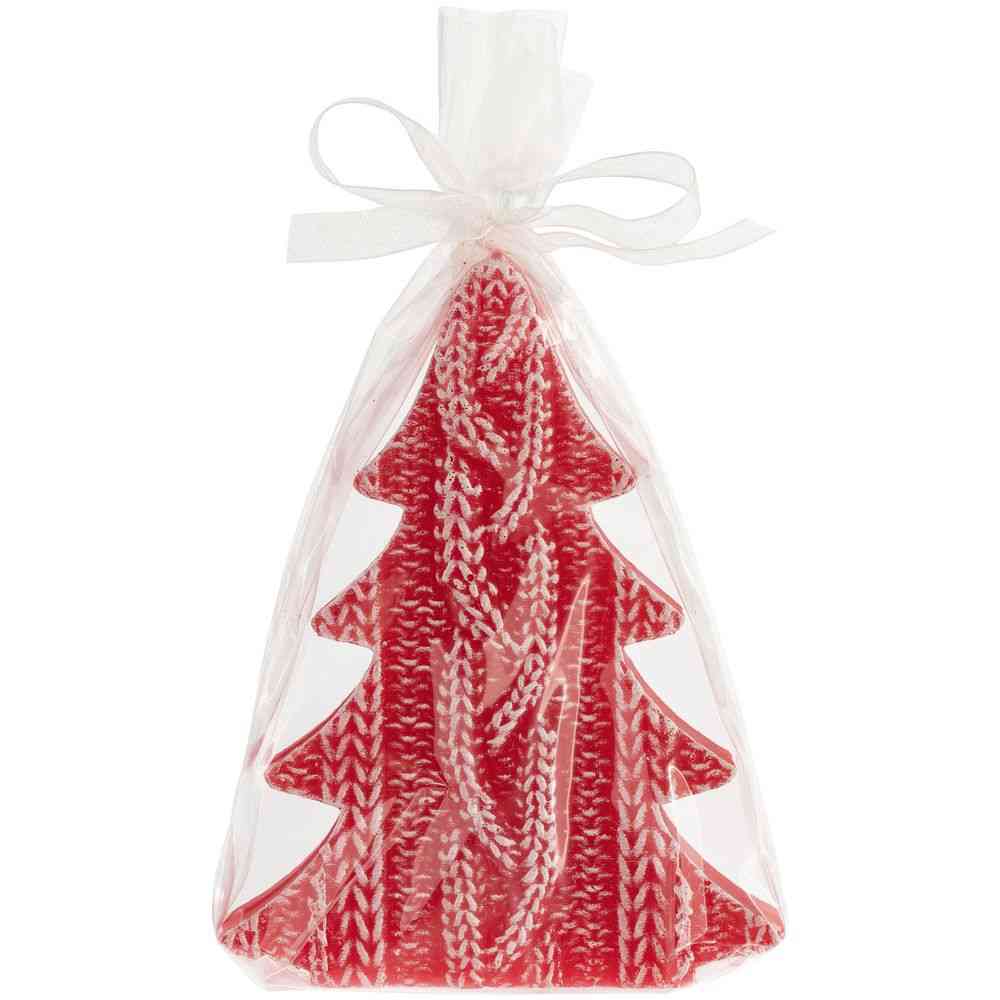 Свеча Kniteam, елка, красная - 2