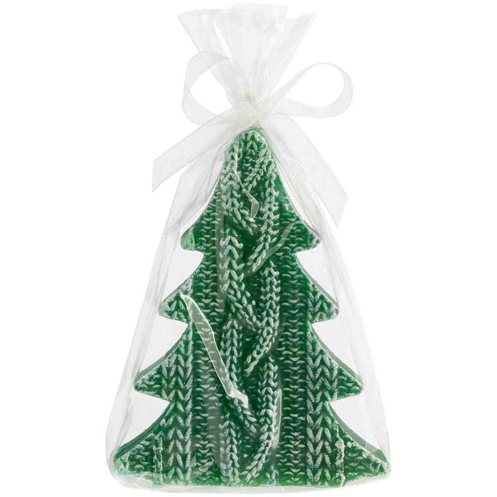 Свеча Kniteam, елка, зеленая - 2