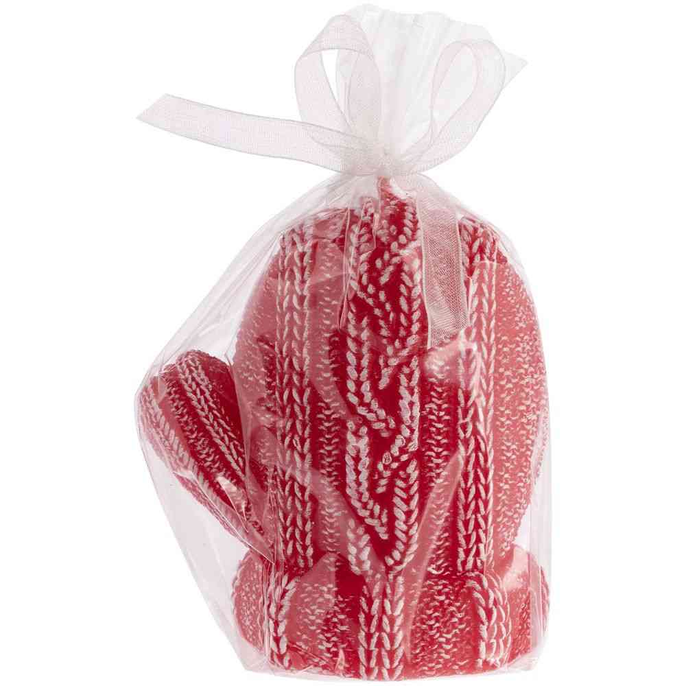 Свеча Kniteam, варежка, красная - 2