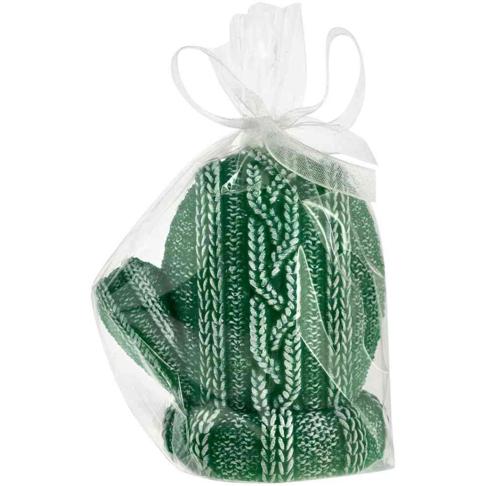 Свеча Kniteam, варежка, зеленая - 2