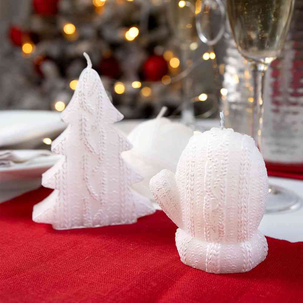 Свеча Kniteam, клубок, белый - 5