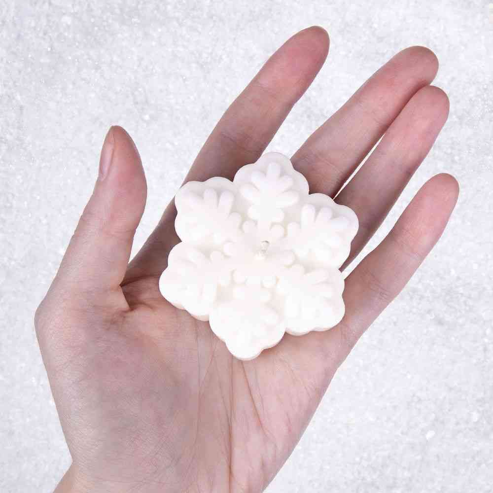 Свеча Snowlight 3, белая, 6 см - 2