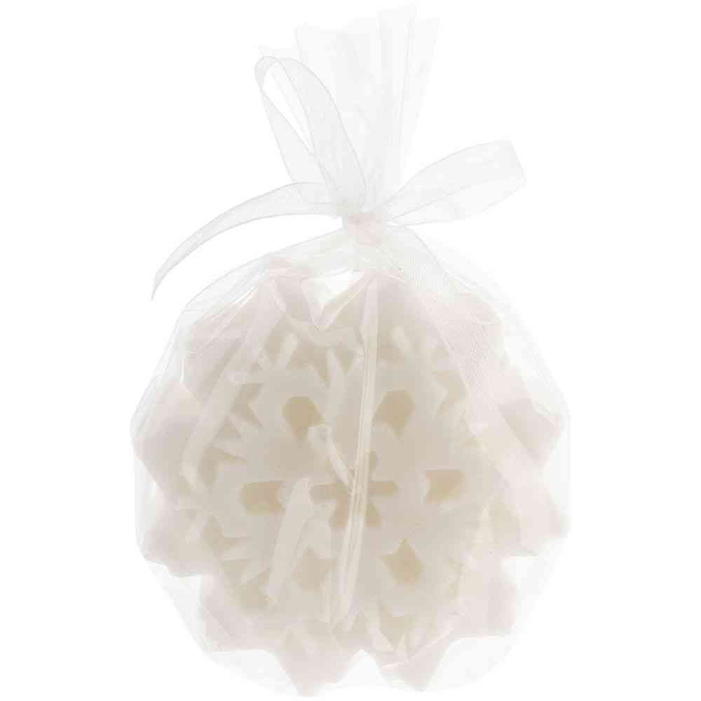 Свеча Snowflame 3, белая, 8 см - 5