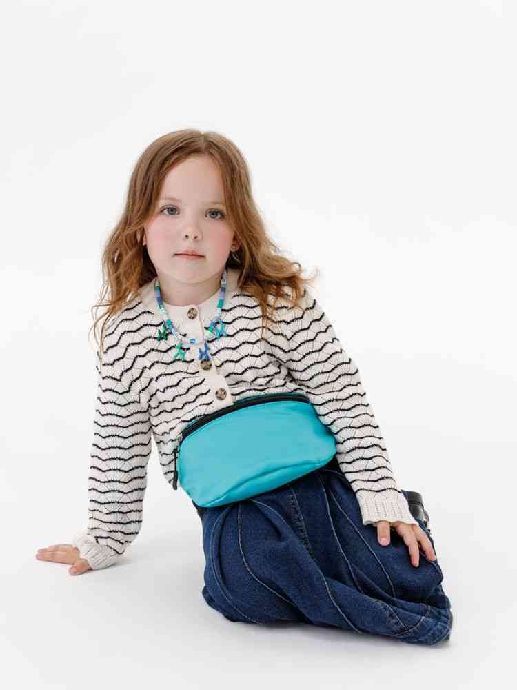 Детская поясная сумка Sonrisa, бирюзовая - 4