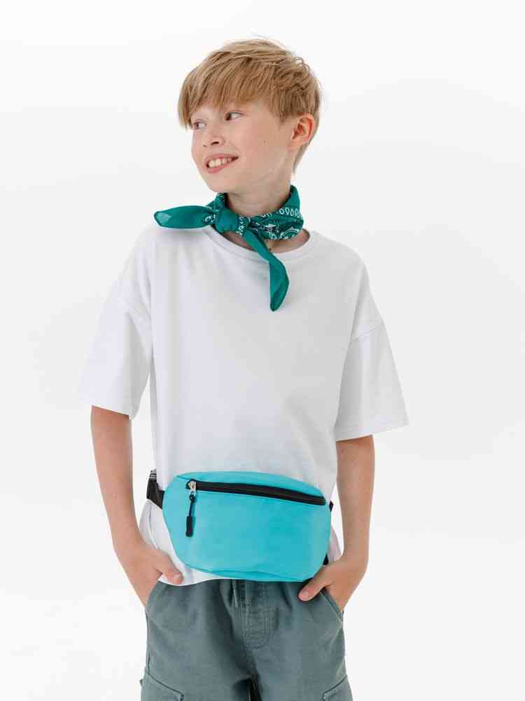 Детская поясная сумка Sonrisa, бирюзовая - 5