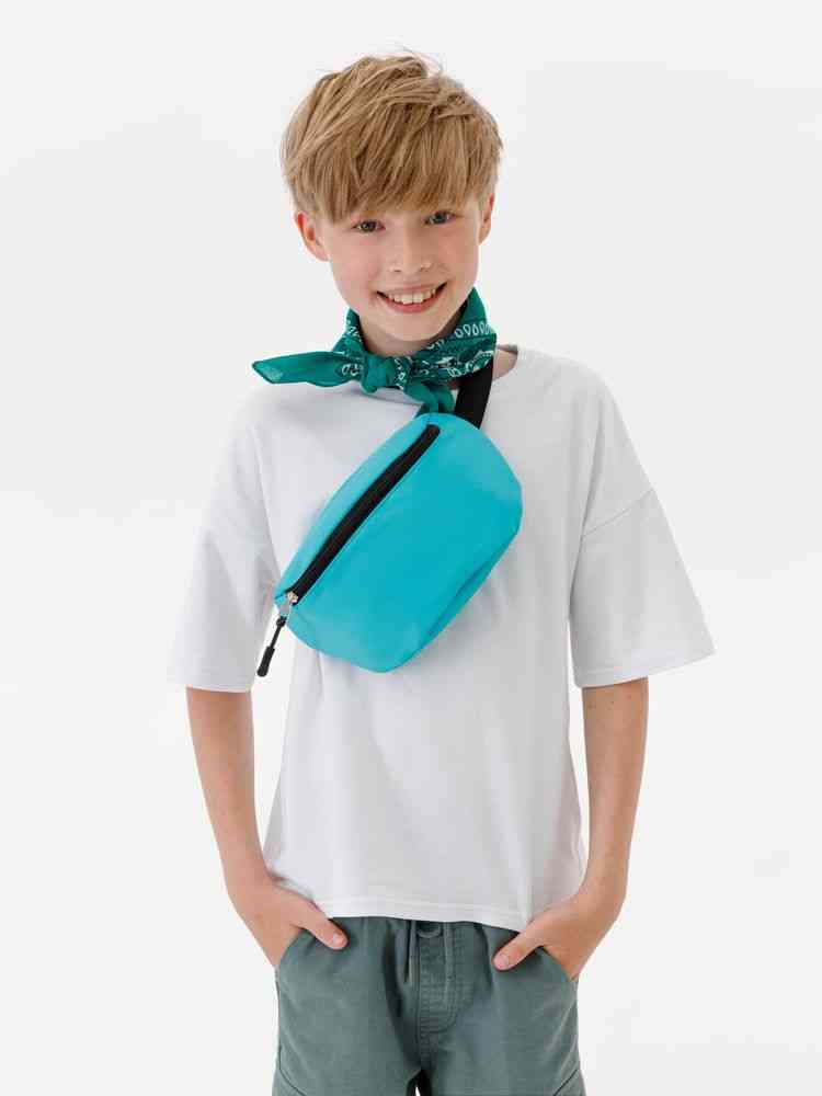 Детская поясная сумка Sonrisa, бирюзовая - 6