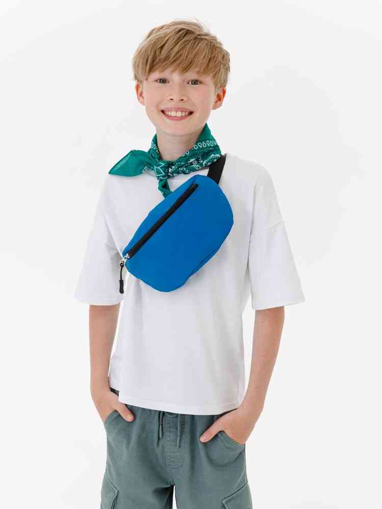 Детская поясная сумка Sonrisa, темно-синяя - 5