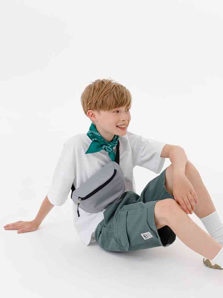 Детская поясная сумка Sonrisa, серая - 5