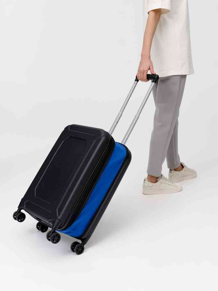 Чемодан Platta, черный с синим - 13