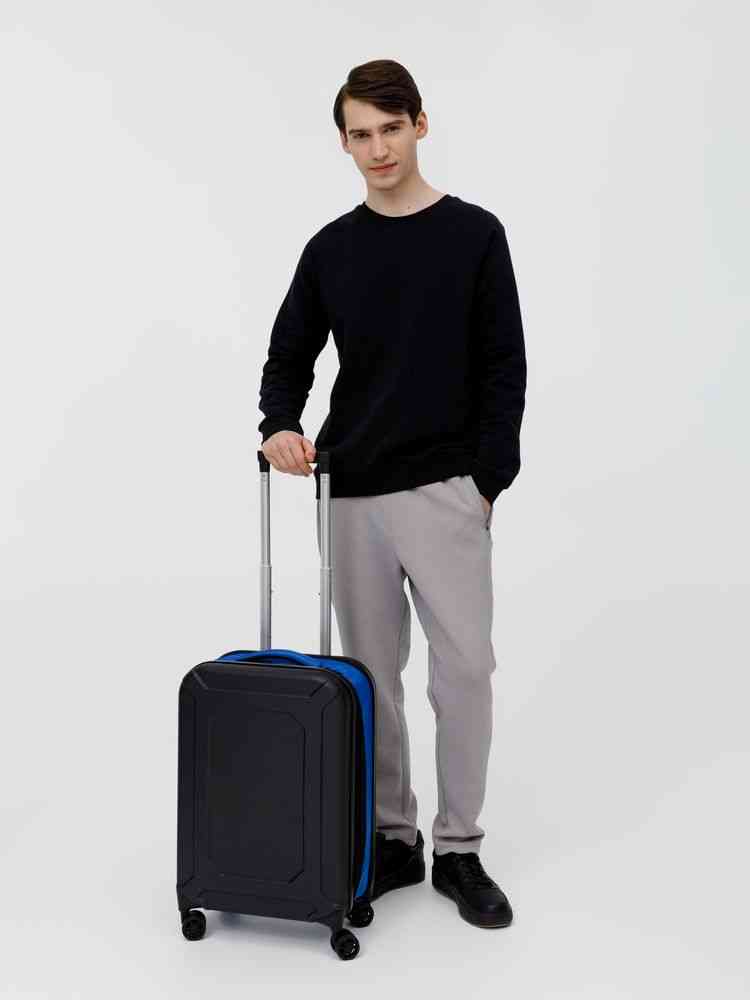 Чемодан Platta, черный с синим - 15