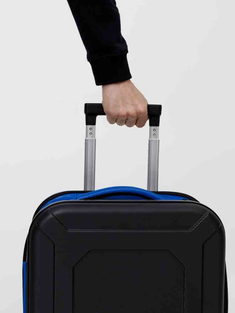 Чемодан Platta, черный с синим - 17