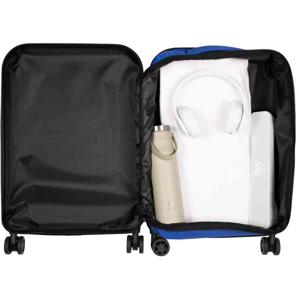 Чемодан Platta, черный с синим - 8