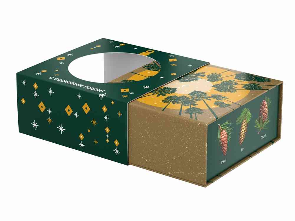 Подарочный набор c чаем С сосновым годом! - 3