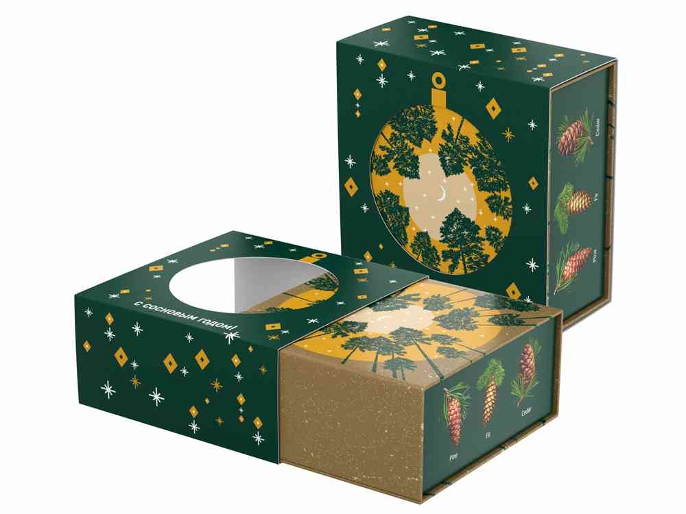 Подарочный набор c чаем С сосновым годом! - 4