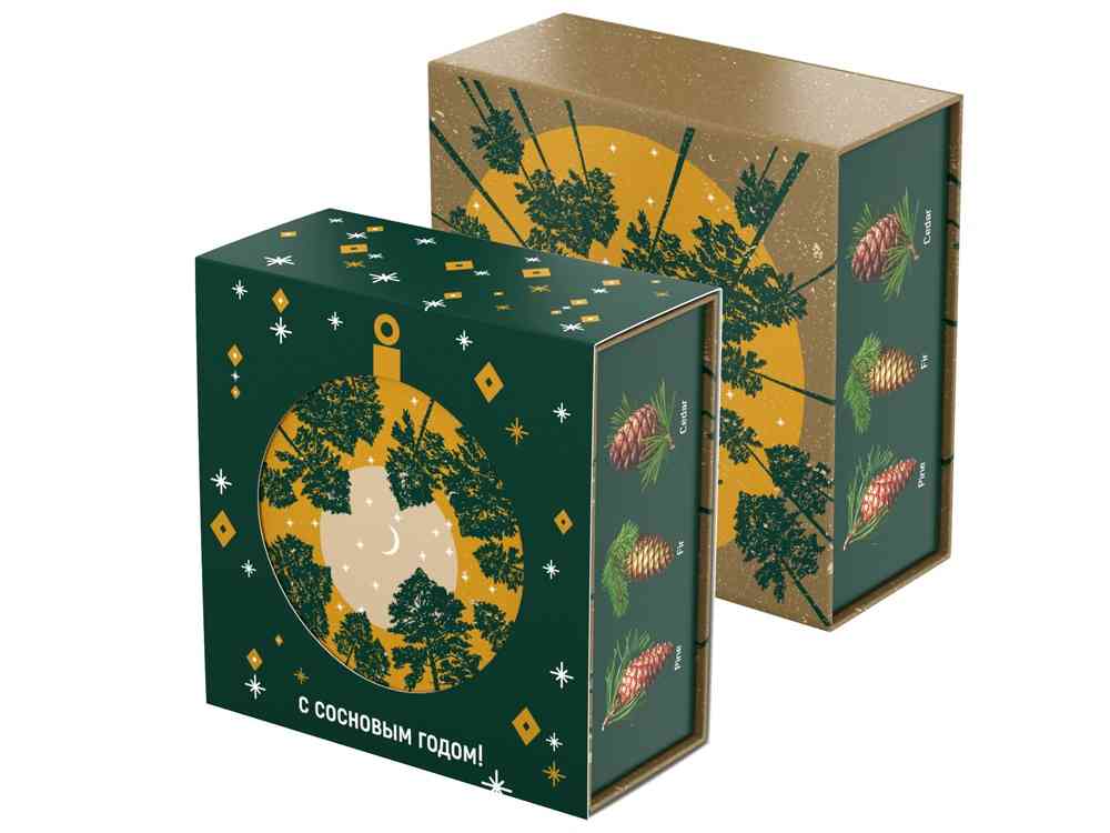 Подарочный набор c чаем С сосновым годом! - 5