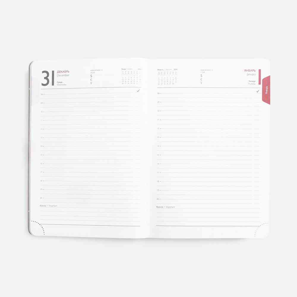 Ежедневник Faro, датированный, красный - 11