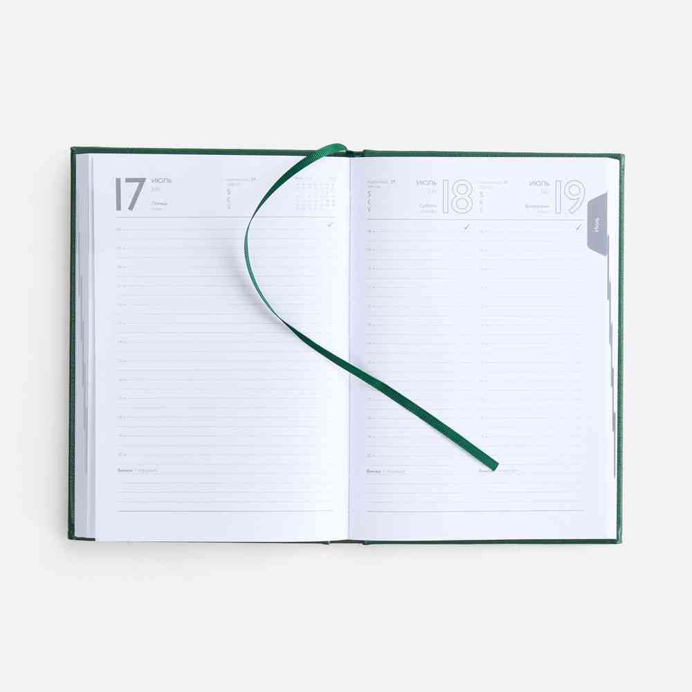 Ежедневник Baza, датированный, зеленый - 12
