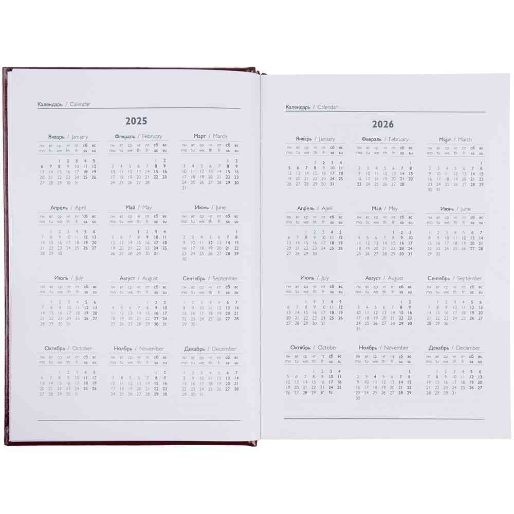 Ежедневник Baza, датированный, коричневый - 9