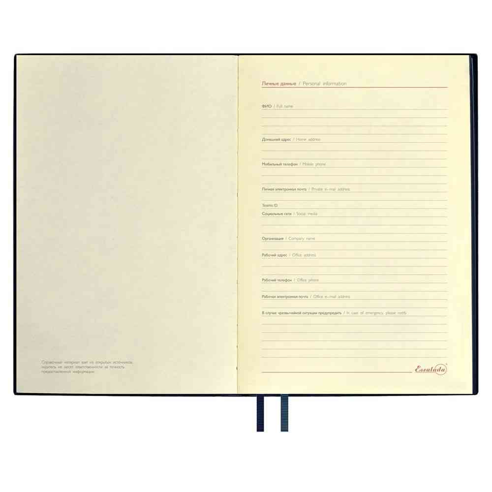 Ежедневник Merida, датированный, синий - 5