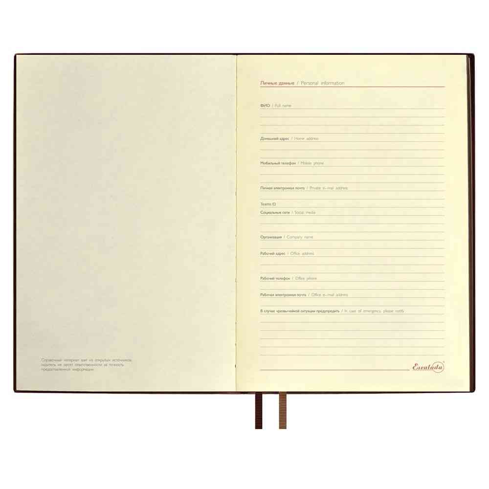 Ежедневник Merida, датированный, коричневый - 5