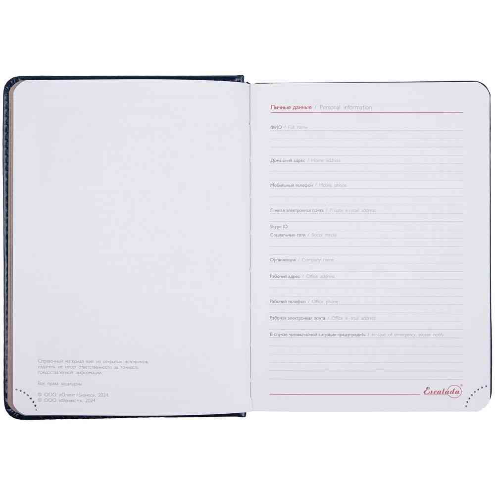 Ежедневник Faro Mini, датированный, синий - 7