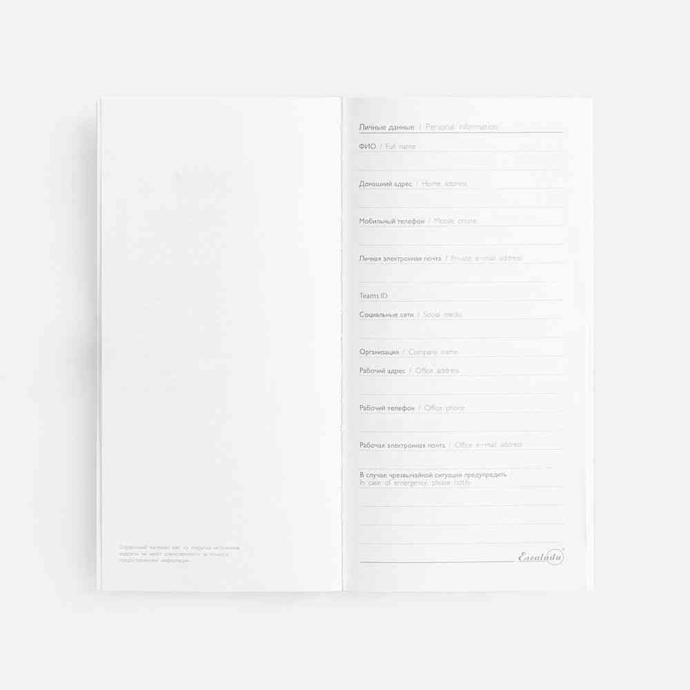 Еженедельник Baza, датированный, синий - 7